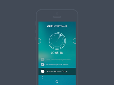 Flow apps blue claire paoletti dyslexia flat focus iphone music objective timer ui design ux