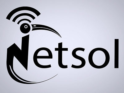 Netsol logo bird branding logo wifi
