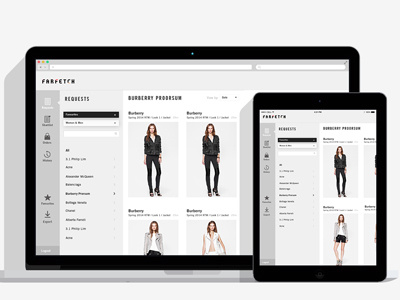 Ffetch App Desktop and Tablet ecommerce farfetch fashion fetch