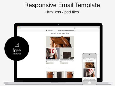 Free Psd/html Responsive Email Template