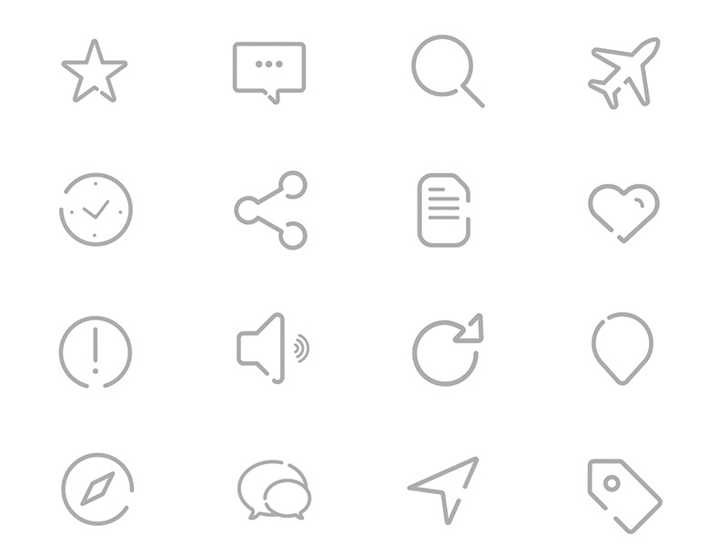 Gap icons - 45 free icons icons outline ai travel retina psd free