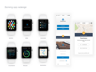 Banking app case study app apple watch banking dashboard design interface mobile prototype ui user ux watch