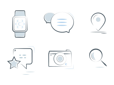 Sketchy Icons v2 app browser e commerce icon set icons illustrations sketch symbols