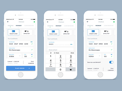 Checkout Payment app cards checkout e commerce ios payment ui