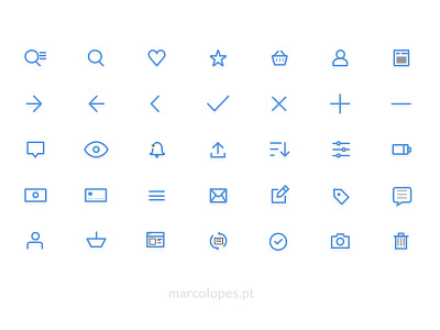 UI Icons Free pack - for Sketch in vector shapes