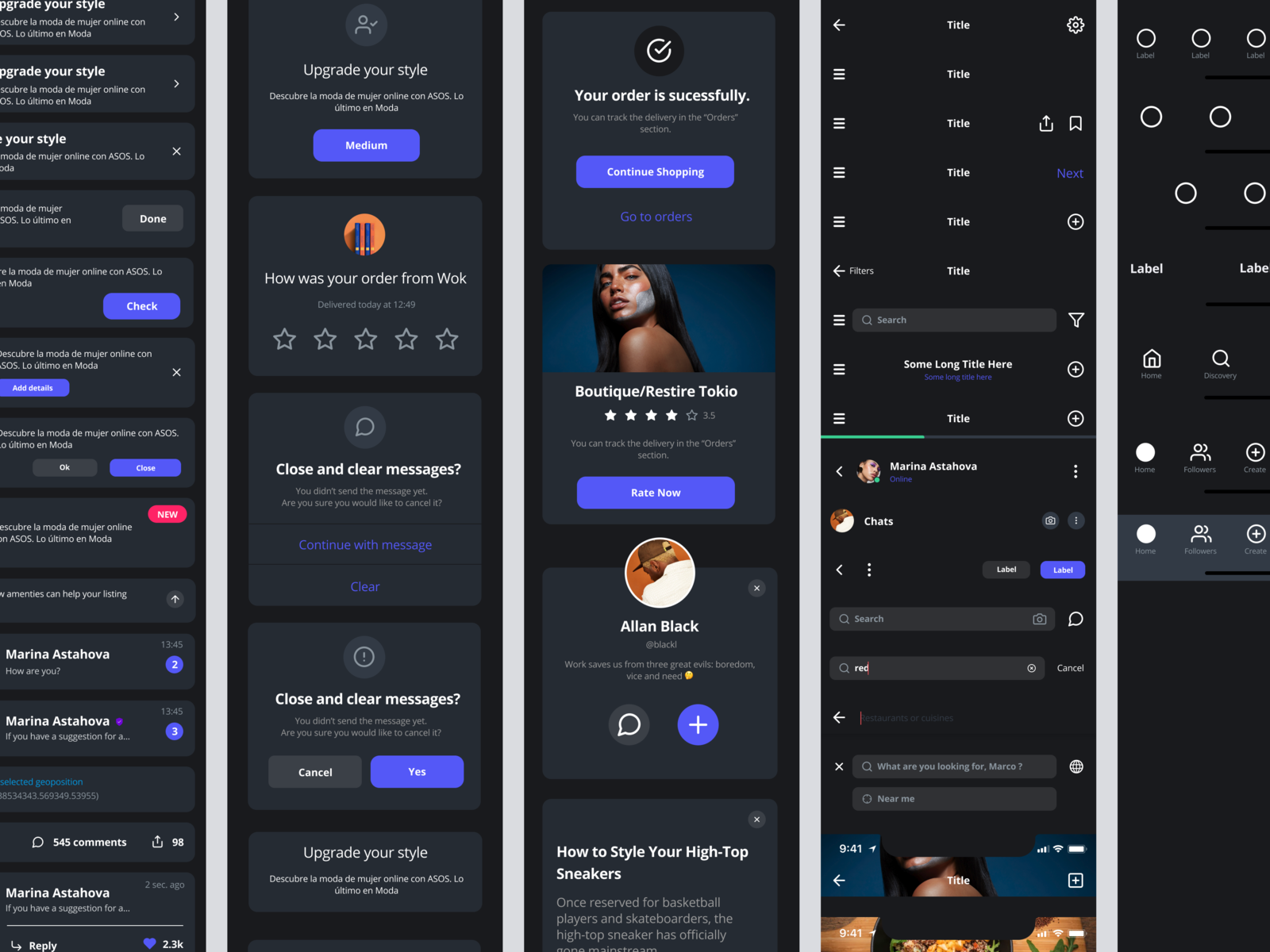 Dark Mode is on! My next coming UI KIT by Marco da Silva on Dribbble