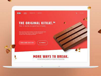 KitKat Homepage Redesign design sketch ui ux uiux web yamaha
