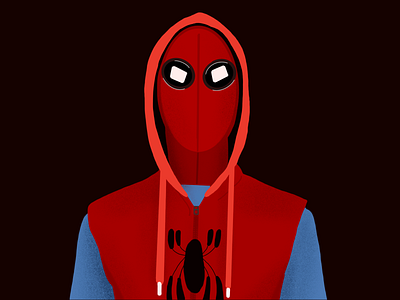 Spidey Homecoming Illustration apple draw illustration procreate spidey