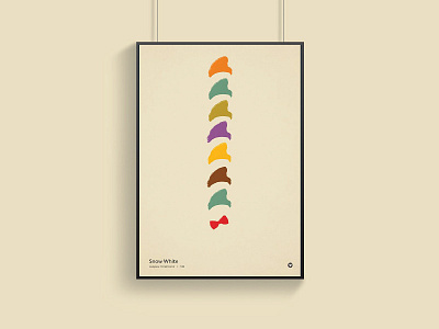 Snow White Minimalism Movie Poster design minimalism poster
