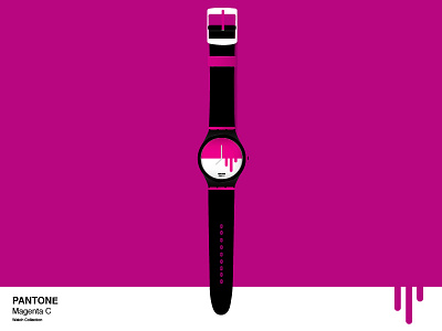 Magenta C Pantone Watch