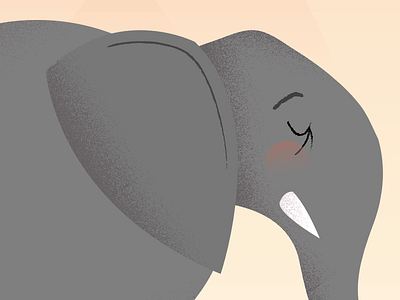 Ellie Illustration design detail elephants illustration illustrator sketch vector