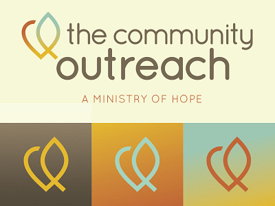 The Community Outreach community earthy hope ichthys logo ministry natural non profit organic outreach