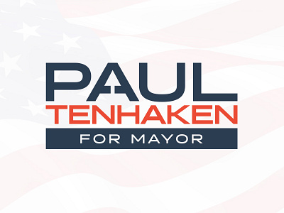 Paul TenHaken For Mayor government logo patriotic politics