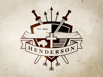Henderson Family Crest crest emblem family crest insignia logo