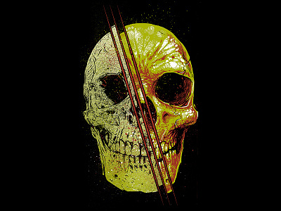 Double Dead black bile horror killapinas merch design monsters noir skulls streetwear tshirt art tshirt graphics