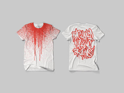 Brains blood brains drips horror killapinas merch design monsters schpamb splatters streetwear tshirt graphics zombies