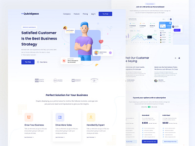 Agency Landing Page 3d 3d illustration agency agency landing page app company corporate corporate landing page digital agency free landing page landingpage pricing sass service ui kit web website