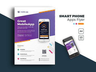 Apps Promotional Flyer ad adverts agency android app app flyer app promotion branding flyer ios mobile mobile app