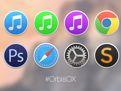 OrbisOS - A few Replacement Icons For Yosemite