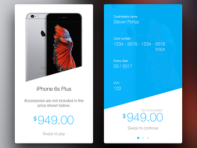 Daily UI day 2 - Credit Card Checkout 002 credit card checkout daily ui day 1 ui