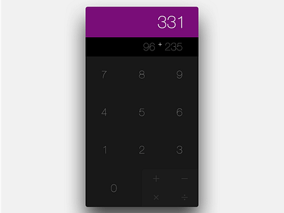 Daily UI day 4 - Calculator 004 calculator daily ui