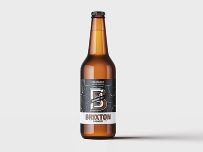 Brixton Brewery | Coldfront Baltic Porter beer bottle beer label beer label design brixton coldfront craft beer graphic design label design london brewery package design packaging print design