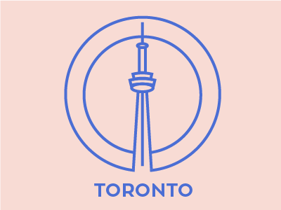Toronto | CN Tower canada cn tower icon design illustration the six toronto