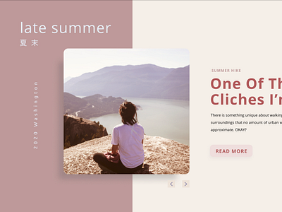 Late Summer Mood design interaction ui web web design