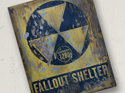 Fallout Shelter Screen print fallout painting screen print shelter