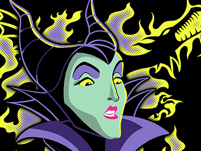 Maleficent t-shirt graphic