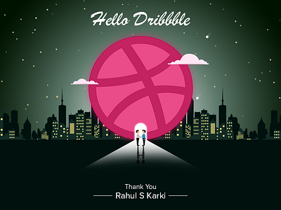 Hello Dribbble adobe illustrator adobe photoshop