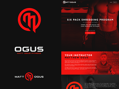 Matt Ogus branding fitness identity typography weightlifting