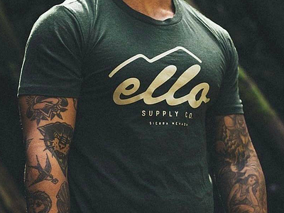 ELLO Supply Co apparel branding identity outdoors typography