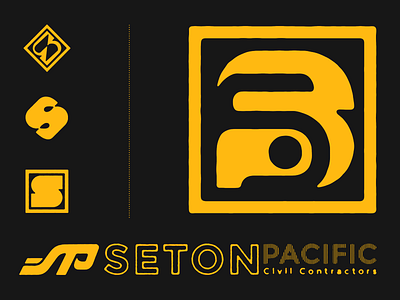 Seton Pacific Civil Construction Co. branding identity logo typography