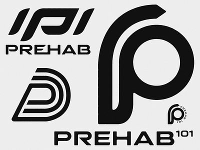 Prehab 101 branding fitness identity logo