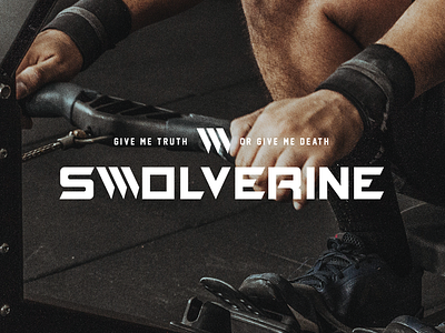 SWOLVERINE branding fitness identity logo