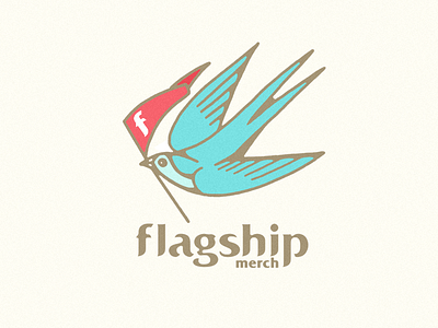 Flashship Merch branding design identity logo