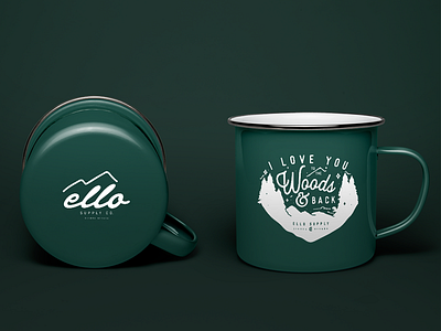 ELLO Supply Co. Camper Mugs apparel design branding identity logo