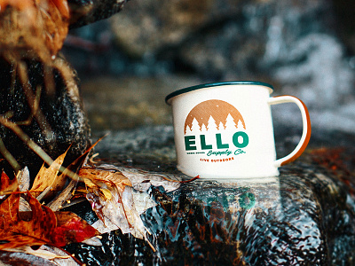ELLO Supply Co. branding camping identity outdoors typography