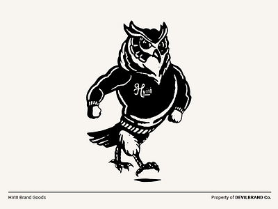 HVIII Fat Owls apparel apparel design athletic brand branding fitness identity illustration logo weightlifting