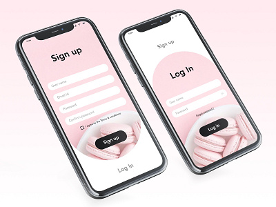 Daily Ui-001 _ Sign Up dailychallenge interaction design login page minimalist mobile app mobile ui pastel color signup ui uichallenge uiuxdesign