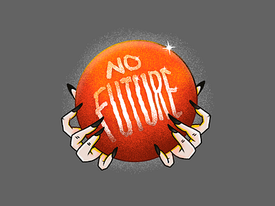 No Future character designbyhuman doodling illustration procreate teepublic tees threadless tshirt