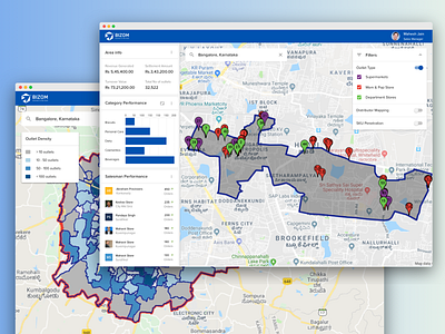 Location Intelligence Tool charts data insights intelligence interface ux