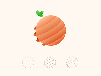 Orange - logo sketch draft fruit graphic design logo logotype modern orange ui ux web design webdesign