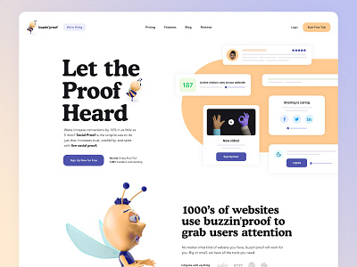 buzzin'proof landing page hero