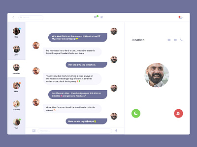 Daily UI #013 - Direct Messaging + Free PSD chat daily ui dailyui freebie freebies messaging messaging app psd text ui