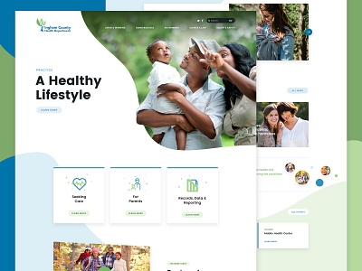 Health Website clean curves design health hero icons type typogaphy ui website