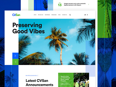 CVSans blue bold font design eco friendly font green hero hero banner landing page typogaphy ui ux vibes vibrant vintage