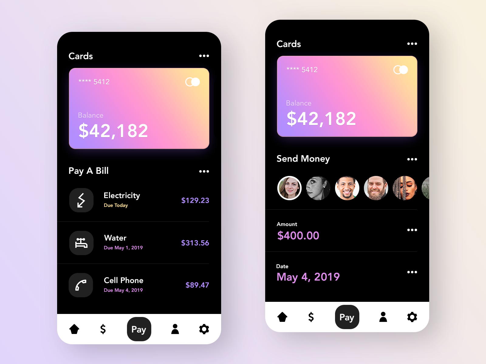 Bank App + Free PSD by Samir Alley on Dribbble