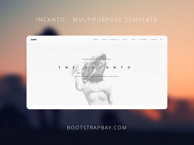 Incanto - Multipurpose Template bootstrap jquerry multiporpose portofolio premium theme ui kit web site